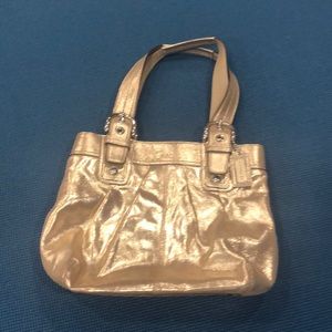 Metallic Gold Coach Purse